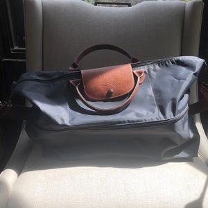 Longchamp expandable travel bag